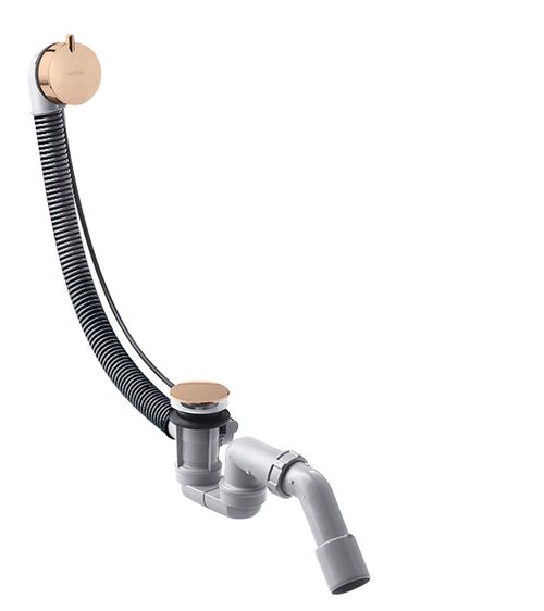 Hansgrohe-HG-Komplettset-Ablauf-und-Ueberlaufgarnitur-fuer-Normalwannen-Polished-Red-Gold-58316300 gallery number 1